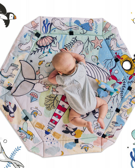 Didelis interaktyvus edukacinis kilimėlis kūdikiams SMARTPLAY SEA Kinderkraft