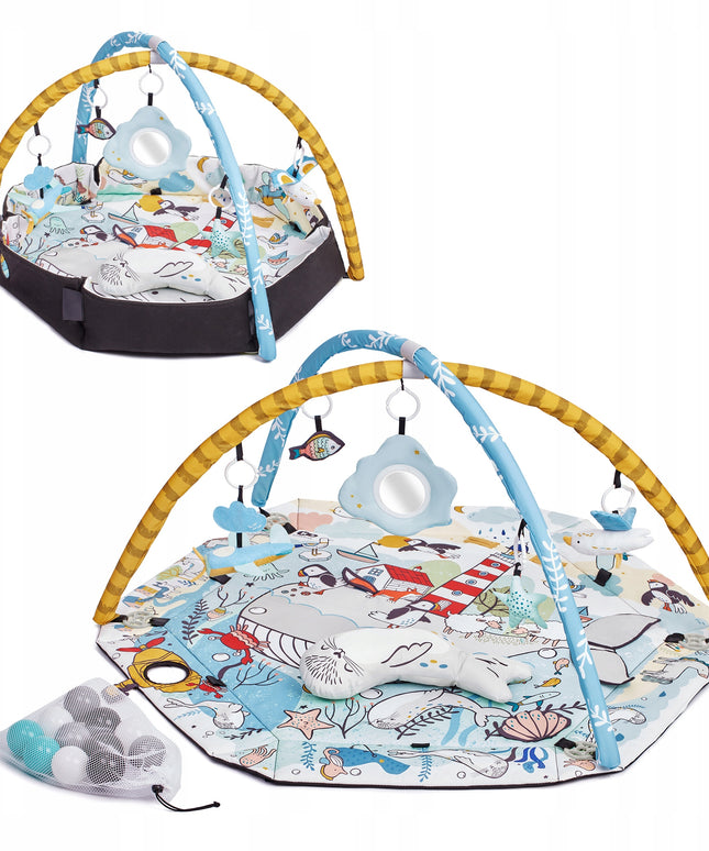 Didelis interaktyvus edukacinis kilimėlis kūdikiams SMARTPLAY SEA Kinderkraft