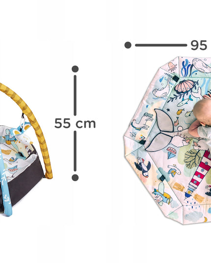 Didelis interaktyvus edukacinis kilimėlis kūdikiams SMARTPLAY SEA Kinderkraft