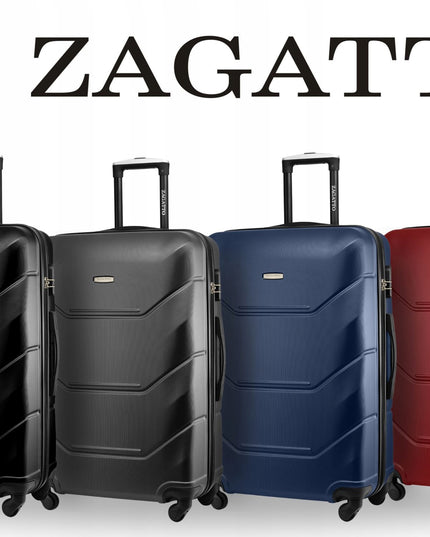 Didelis kelioninis lagaminas su ratukais RYANAIR WIZZAIR 90L kietas XXL ZAGATTO