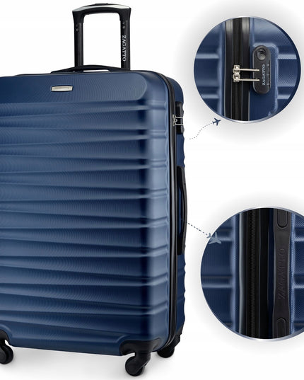 Didelis kelioninis lagaminas ant ratukų RYANAIR WIZZAIR 90L, kietas, XXL, ZAGATTO