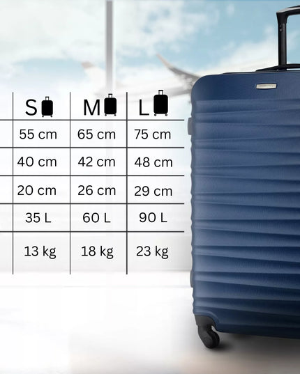 Didelis kelioninis lagaminas ant ratukų RYANAIR WIZZAIR 90L, kietas, XXL, ZAGATTO