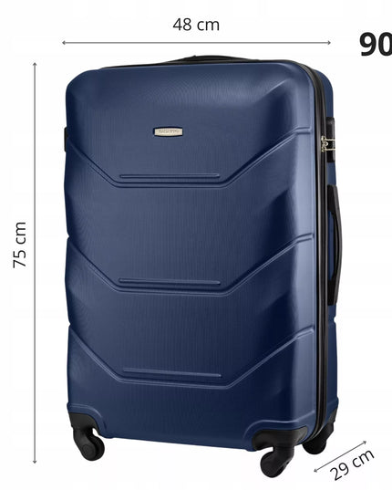 Didelis kelioninis lagaminas ant ratukų, kietas, 90L, XXL RYANAIR WIZZAIR ZAGATTO