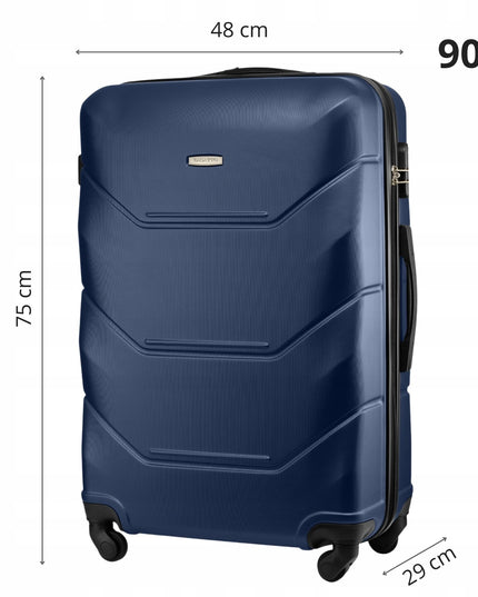 Didelis kelioninis lagaminas ant ratukų, kietas, 90L, XXL RYANAIR WIZZAIR ZAGATTO