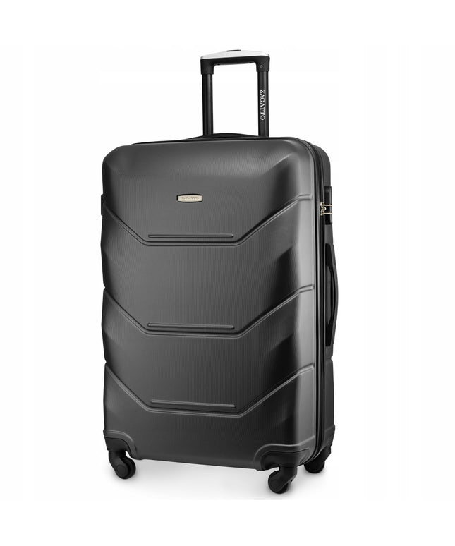 Didelis kelioninis lagaminas su ratukais RYANAIR WIZZAIR 90L kietas XXL ZAGATTO