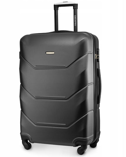 Didelis kelioninis lagaminas su ratukais RYANAIR WIZZAIR 90L kietas XXL ZAGATTO