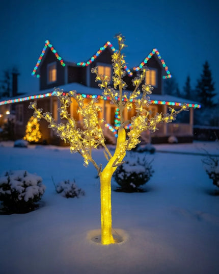 Didelė LED Kalėdinė Eglutė 120 cm, Vyšninė, Lauko Apšvietimui