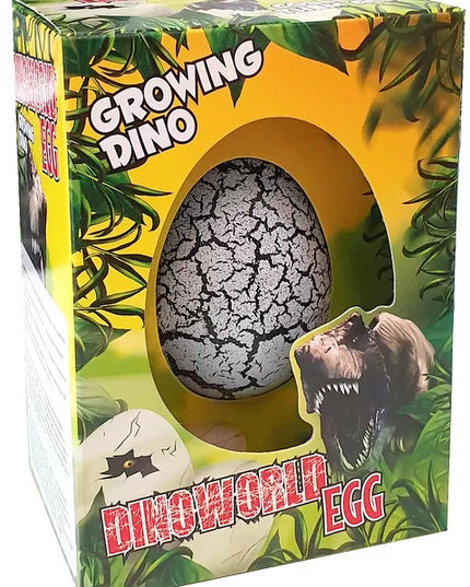 Didelis XXL dinozauro kiaušinis su besiridenančiu ir vandenyje augančiu dinozauru 3+