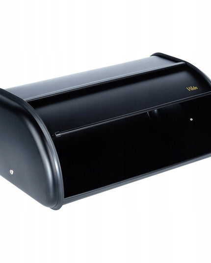 Didelis juodas metalinis duoninė virtuvinė talpa duonai ir bandelėms