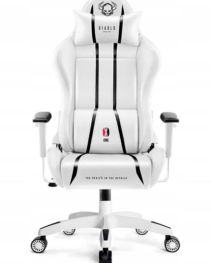 Didelė žaidimų kėdė DIABLO X-One 2.0 King Size, balta ir juoda