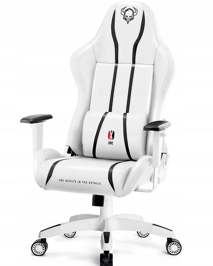 Didelė žaidimų kėdė DIABLO X-One 2.0 King Size, balta ir juoda