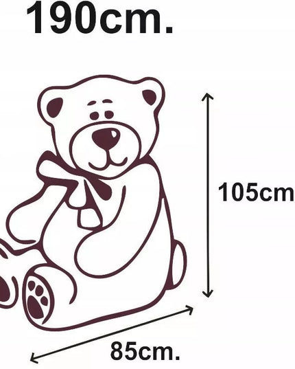 Didelis pliušinis meškiukas, milžiniškas žaislas Gigant, 190 cm