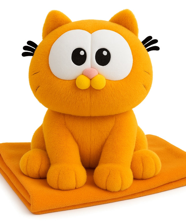 Didelis pliušinis žaislas/maskotas, Garfield stiliaus, 40 cm, pliušinis katinas Garfield, dovana
