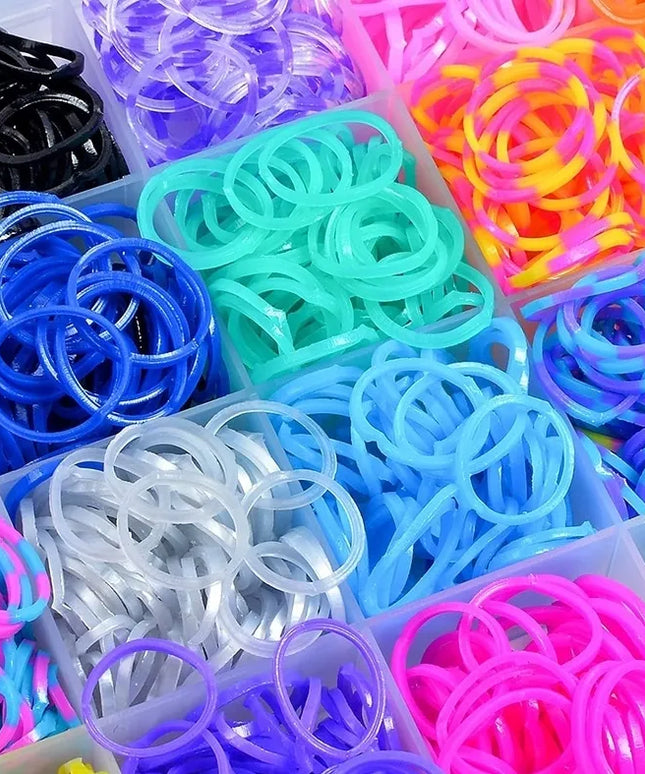 Didelis XXL „Lumi Bands“ apyrankių gamybos rinkinys, 4400 dalių