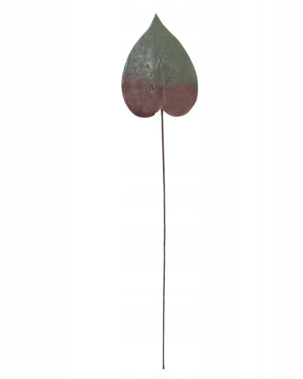 Didelis putplasčio lapas XXL dekoratyvinė rudeninė šakelė 77 cm 22x16 cm