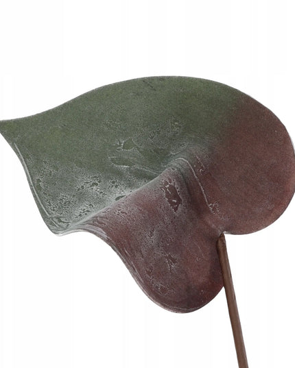Didelis putplasčio lapas XXL dekoratyvinė rudeninė šakelė 77 cm 22x16 cm