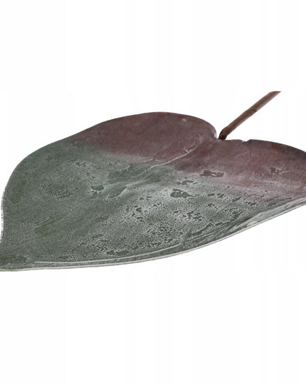 Didelis putplasčio lapas XXL dekoratyvinė rudeninė šakelė 77 cm 22x16 cm