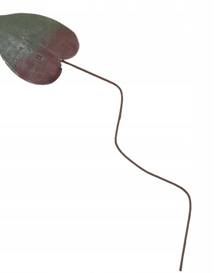 Didelis putplasčio lapas XXL dekoratyvinė rudeninė šakelė 77 cm 22x16 cm