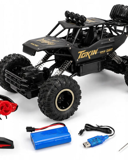 oreNICE didelis nuotoliniu būdu valdomas visureigis, metalinis RC automobilis, 4x4, 1:12