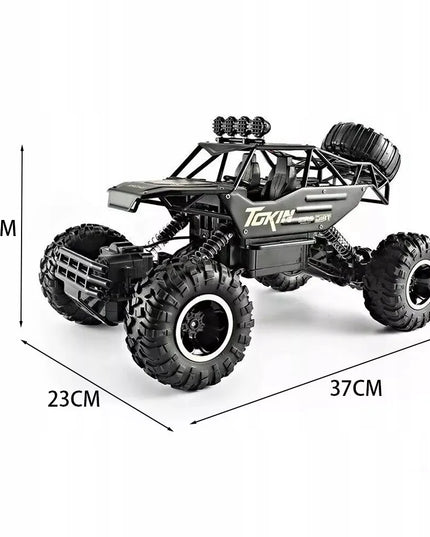 oreNICE didelis nuotoliniu būdu valdomas visureigis, metalinis RC automobilis, 4x4, 1:12