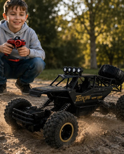 oreNICE didelis nuotoliniu būdu valdomas visureigis, metalinis RC automobilis, 4x4, 1:12