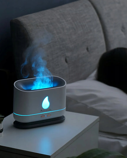 Aromaholik IGNIS eterinių aliejų difuzorius su LED liepsnos efektu