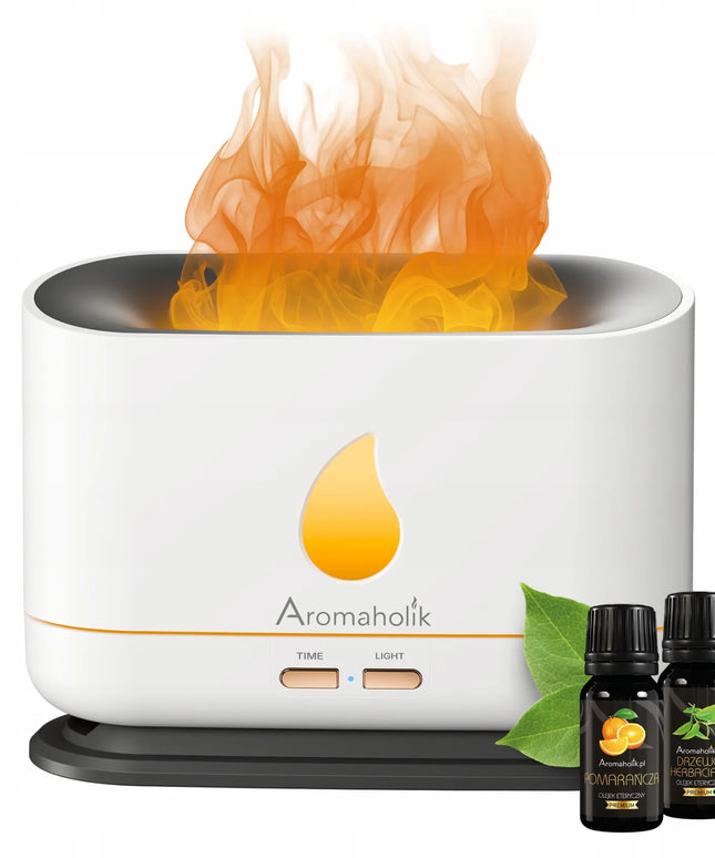 Aromaholik IGNIS eterinių aliejų difuzorius su LED liepsnos efektu