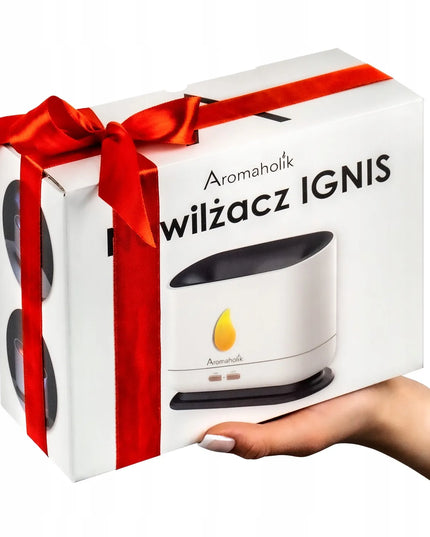 Aromaholik IGNIS eterinių aliejų difuzorius su LED liepsnos efektu