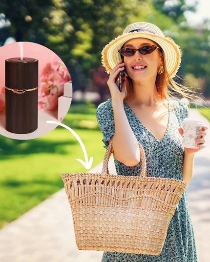 Automobilinis difuzorius Aroma Cup, rudas, USB, kompaktiškas eteriniams aliejams