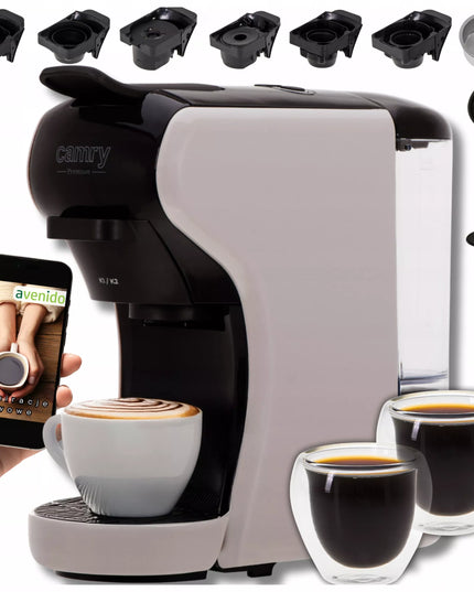 Slėginis kavos aparatas kapsulėms Nespresso Dolce Gusto Tchibo + puodelis