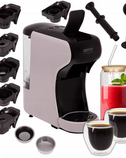 Slėginis kavos aparatas kapsulėms Nespresso Dolce Gusto Tchibo + taurės