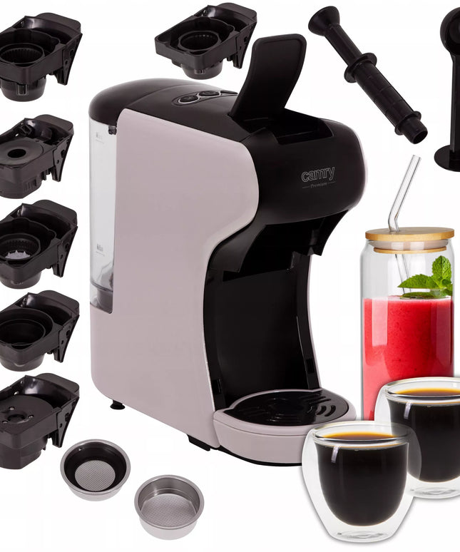 Slėginis kavos aparatas kapsulėms Nespresso Dolce Gusto Tchibo + taurės