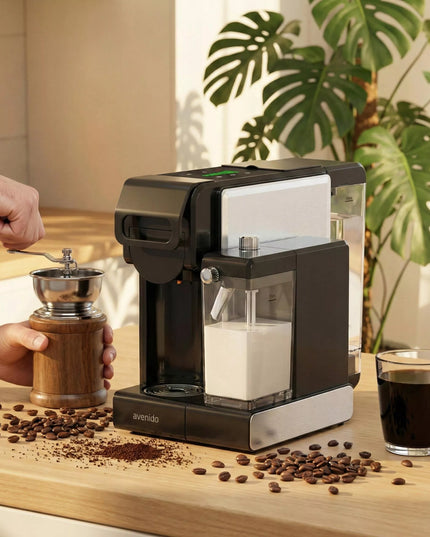 Kapsulinis kavos aparatas, skirtas Nespresso, Dolce Gusto ir Tchibo Caffissimo kapsulėms