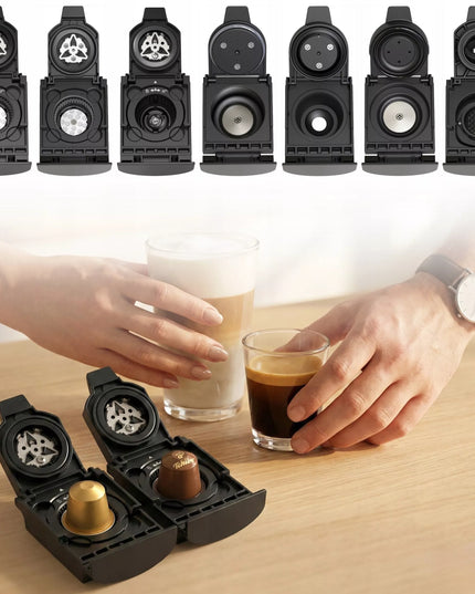 Kapsulinis kavos aparatas, skirtas Nespresso, Dolce Gusto ir Tchibo Caffissimo kapsulėms