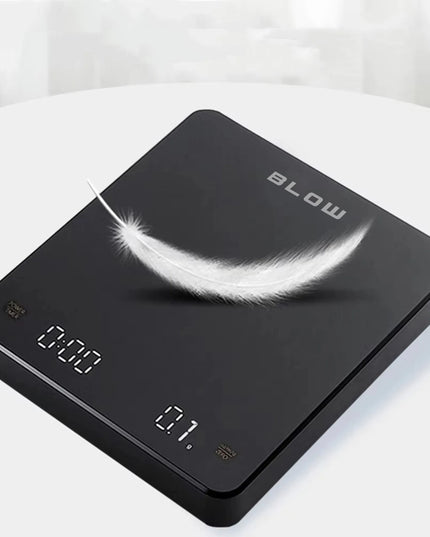 Elektroninės virtuvinės svarstyklės BLOW KS-207, tikslios 3000 g - 0,1 g, laikmatis, USB įkraunamos