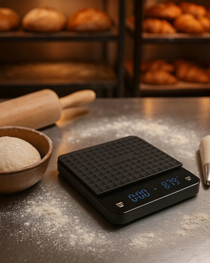 Elektroninės virtuvinės svarstyklės BLOW KS-207, tikslios 3000 g - 0,1 g, laikmatis, USB įkraunamos