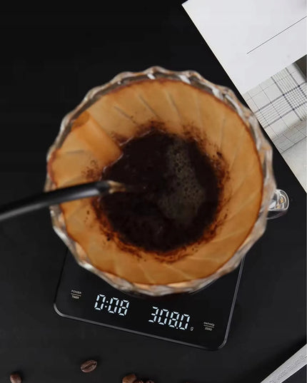 Elektroninės virtuvinės svarstyklės BLOW KS-207, tikslios 3000 g - 0,1 g, laikmatis, USB įkraunamos