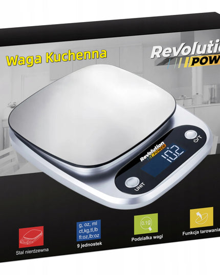 Elektroninės virtuvinės svarstyklės NM Revolution NM-EK35, 5 kg, baltos