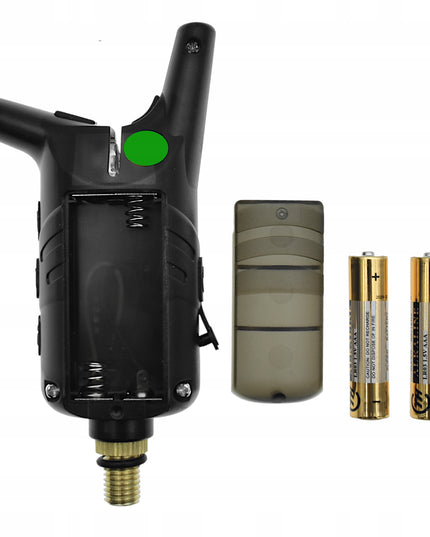 Elektroninis kibimo signalizatorius, žali LED diodai