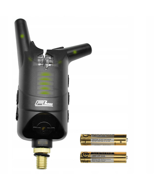 Elektroninis kibimo signalizatorius, žali LED diodai