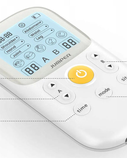 Jumper JPD-ES200 TENS ir EMS elektrostimuliatorius raumenims, elektrodai, masažuoklis