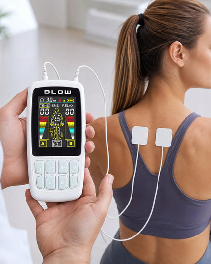 BLOW EMS-01 raumenų elektrostimuliatorius TENS, EMS ir RELAX masažui