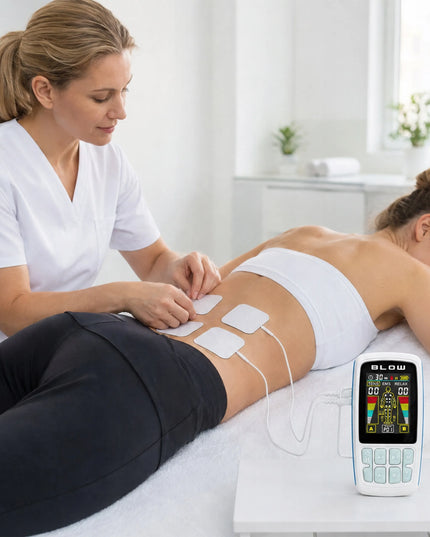 BLOW EMS-01 raumenų elektrostimuliatorius TENS, EMS ir RELAX masažui