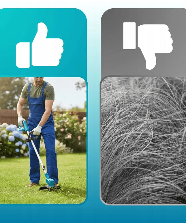 Hikey elektrinė akumuliatorinė žoliapjovė-trimeris, nešiojamas rinkinys