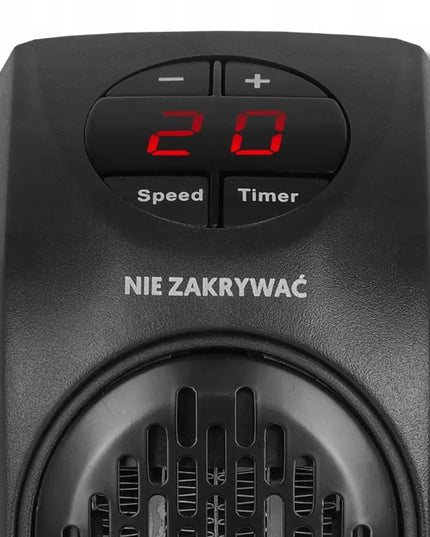 Elektrinis į rozetę jungiamas mini šildytuvas, energiją taupantis