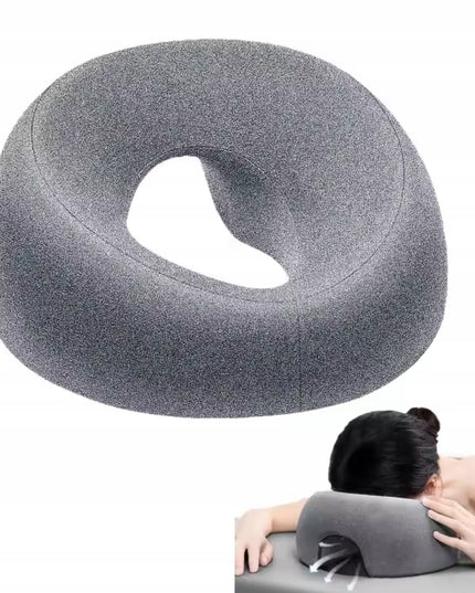 Ergonomiška kvėpuojanti pagalvėlė veidui masažui gulėti ant pilvo