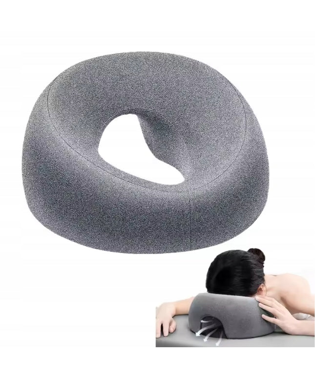 Ergonomiška kvėpuojanti pagalvėlė veidui masažui gulėti ant pilvo