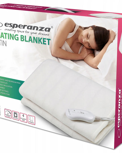 Esperanza Satin EHB002 elektrinis šildomasis pledas, 80 × 150 cm