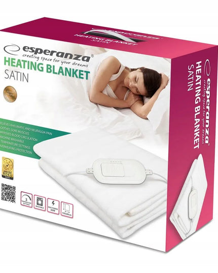 Esperanza Satin EHB002 elektrinis šildomasis pledas, 80 × 150 cm