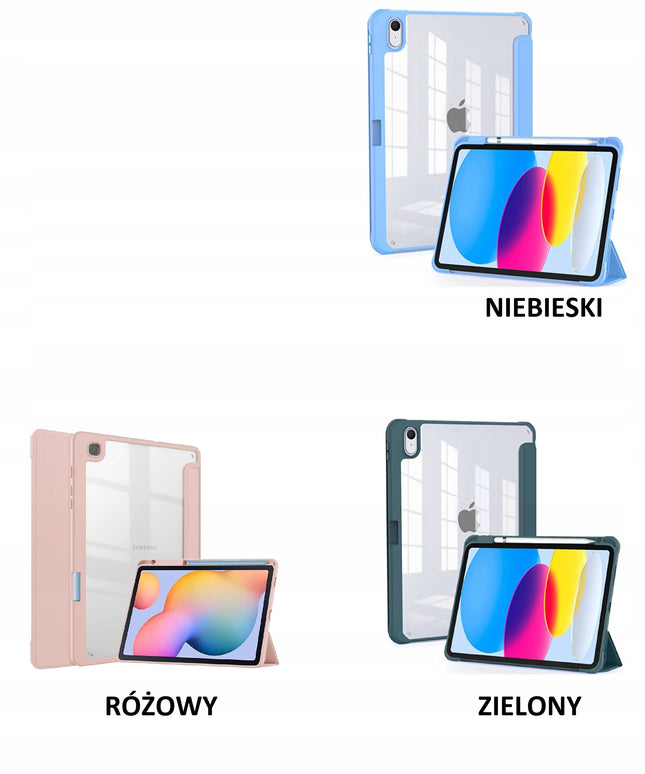 Skaidrus dėklas PENCIL, skirtas Apple iPad 10.9 10-os kartos 2022 m. / iPad 11 A16 11-os kartos 2025 m.